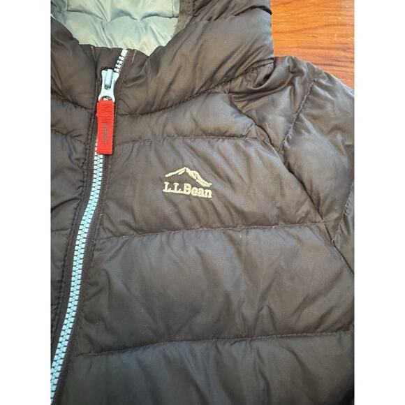 LL Bean Ultralight 650 Goose Down Puffer Jacket Navy Blue Toddler Size 4T - Picture 5 of 14
